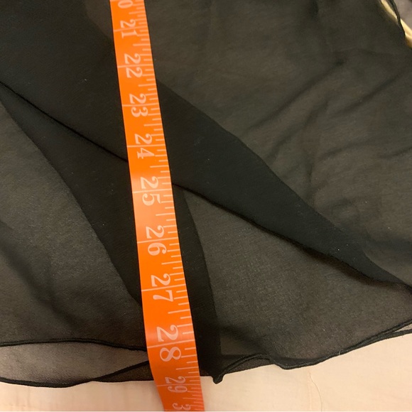 Victoria’s Secret gold label sheer tie jacket with satin tan trim one size fits - Picture 3 of 13